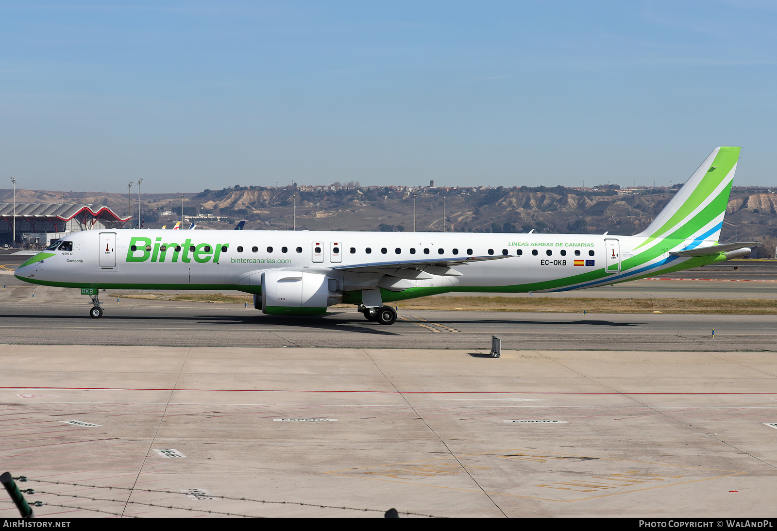 Aircraft Photo of EC-OKB | Embraer 195-E2 (ERJ-190-400 STD) | Binter Canarias | AirHistory.net #785340