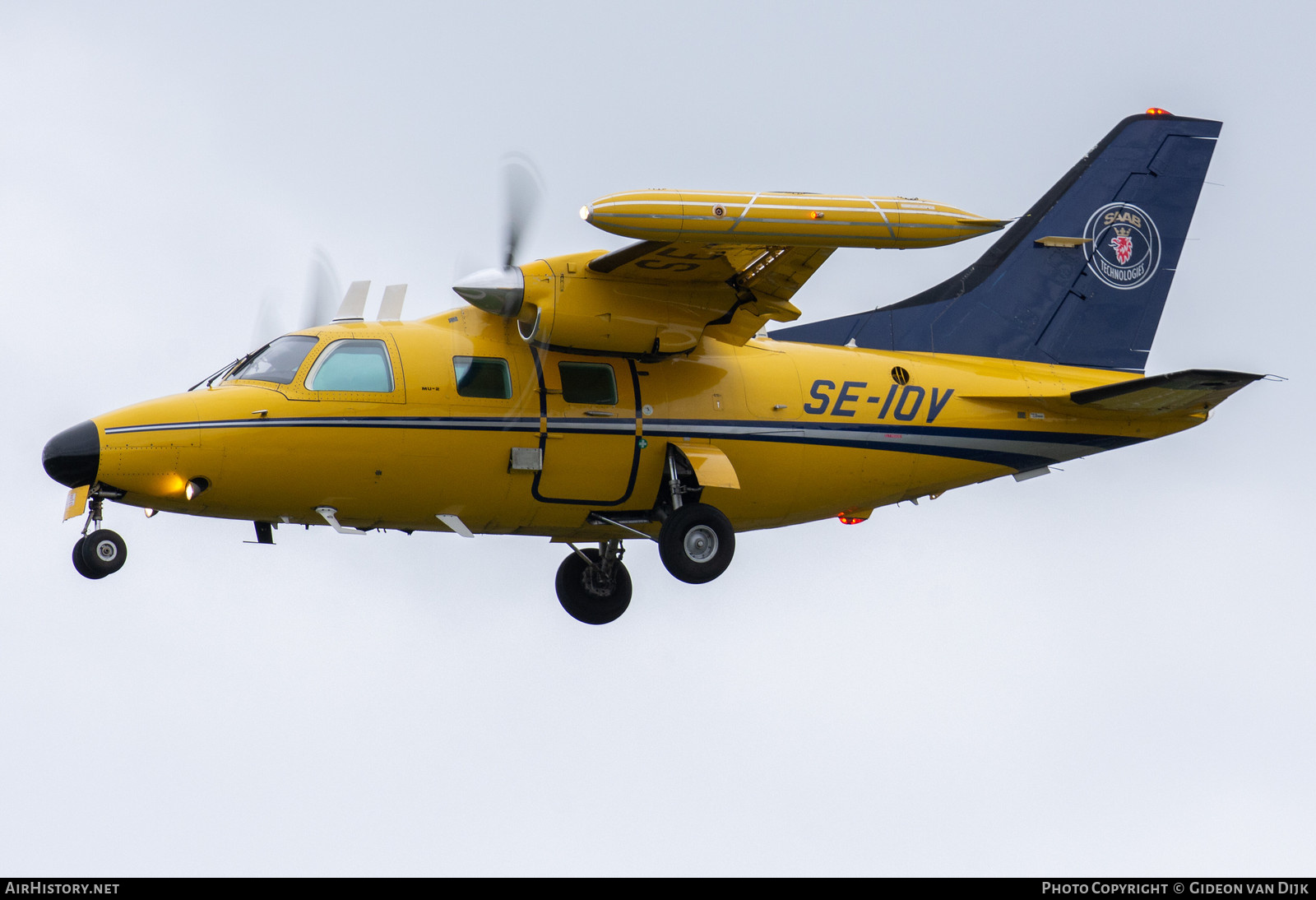 Aircraft Photo of SE-IOV | Mitsubishi MU-2M (MU-2B-26) | Saab Technologies | AirHistory.net #785342