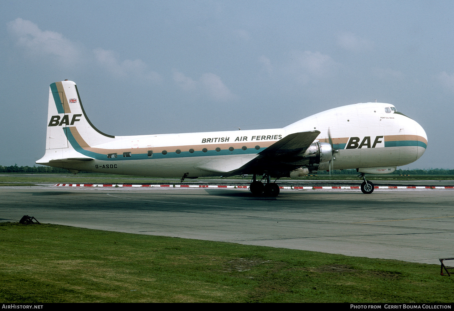 Aircraft Photo of G-ASDC | Aviation Traders ATL-98 Carvair | British Air Ferries - BAF | AirHistory.net #785344
