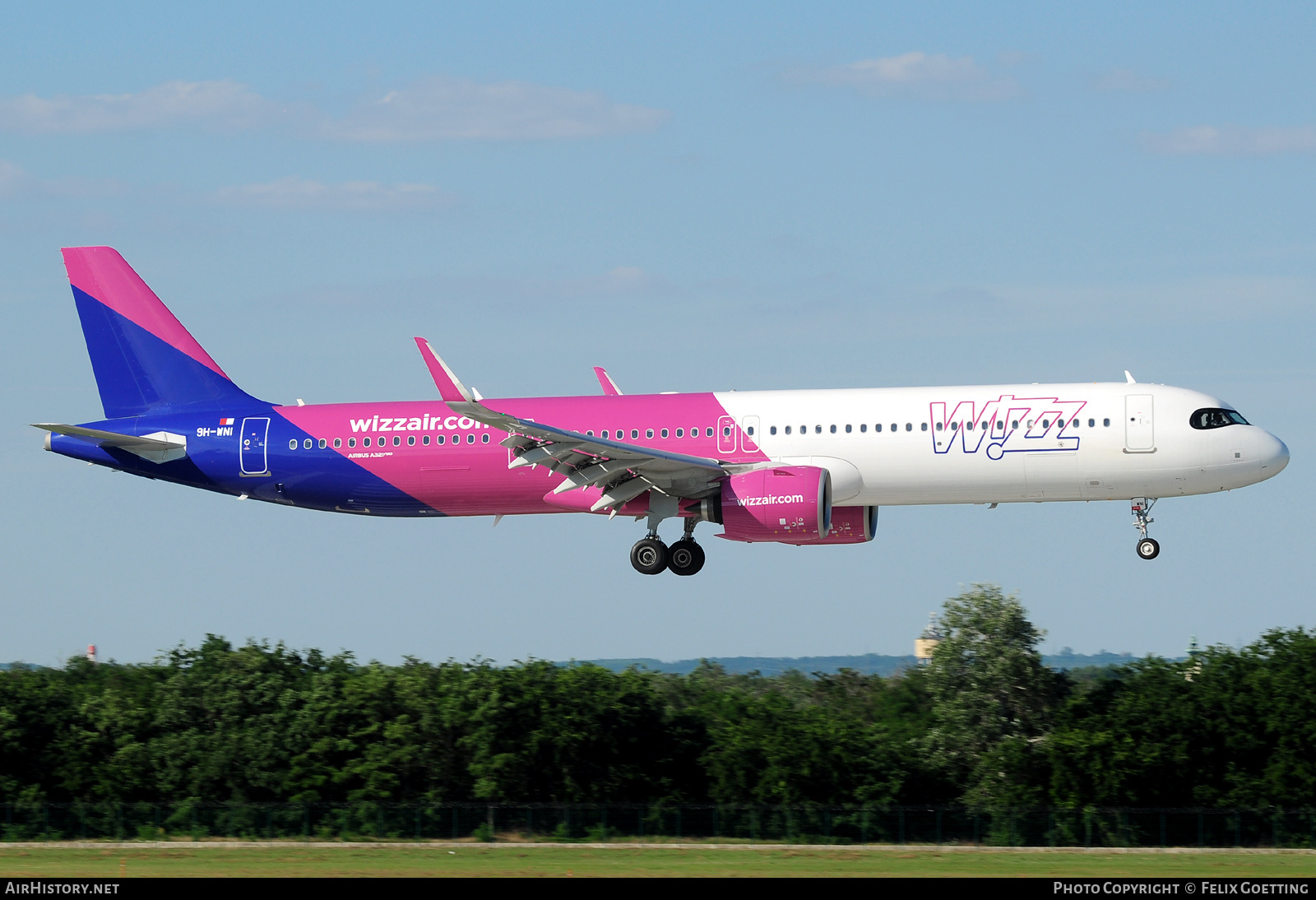 Aircraft Photo of 9H-WNI | Airbus A321-271NX | Wizz Air | AirHistory.net #785370