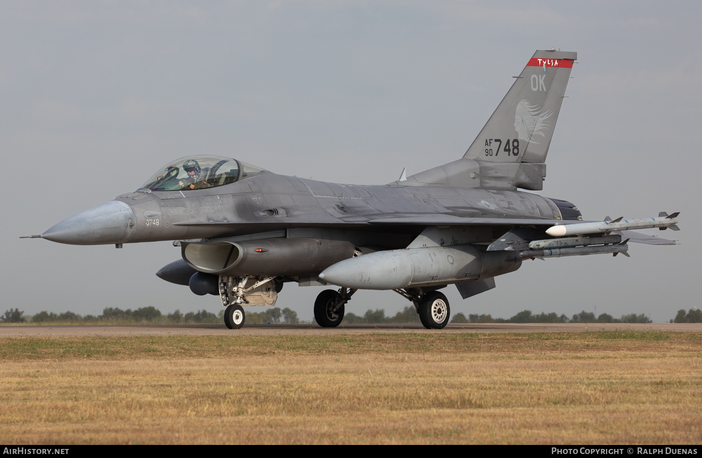 Aircraft Photo of 90-0748 / AF90-748 | General Dynamics F-16CM Fighting Falcon | USA - Air Force | AirHistory.net #785396