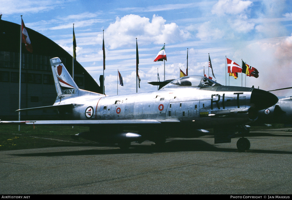 Aircraft Photo of 54-1274 / 41274 | North American F-86K Sabre | Norway - Air Force | AirHistory.net #785400