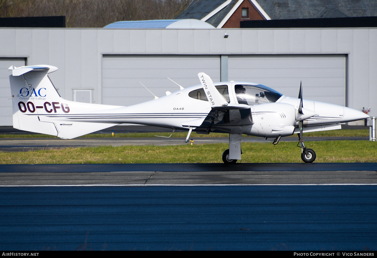Aircraft Photo of OO-CFG | Diamond DA42 Twin Star | OAC - Ostend Air College | AirHistory.net #785413