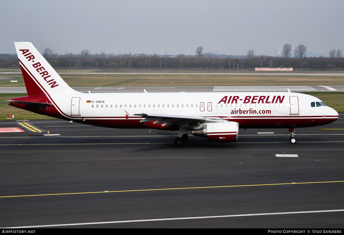 Aircraft Photo of D-ABDA | Airbus A320-214 | Air Berlin | AirHistory.net #785418