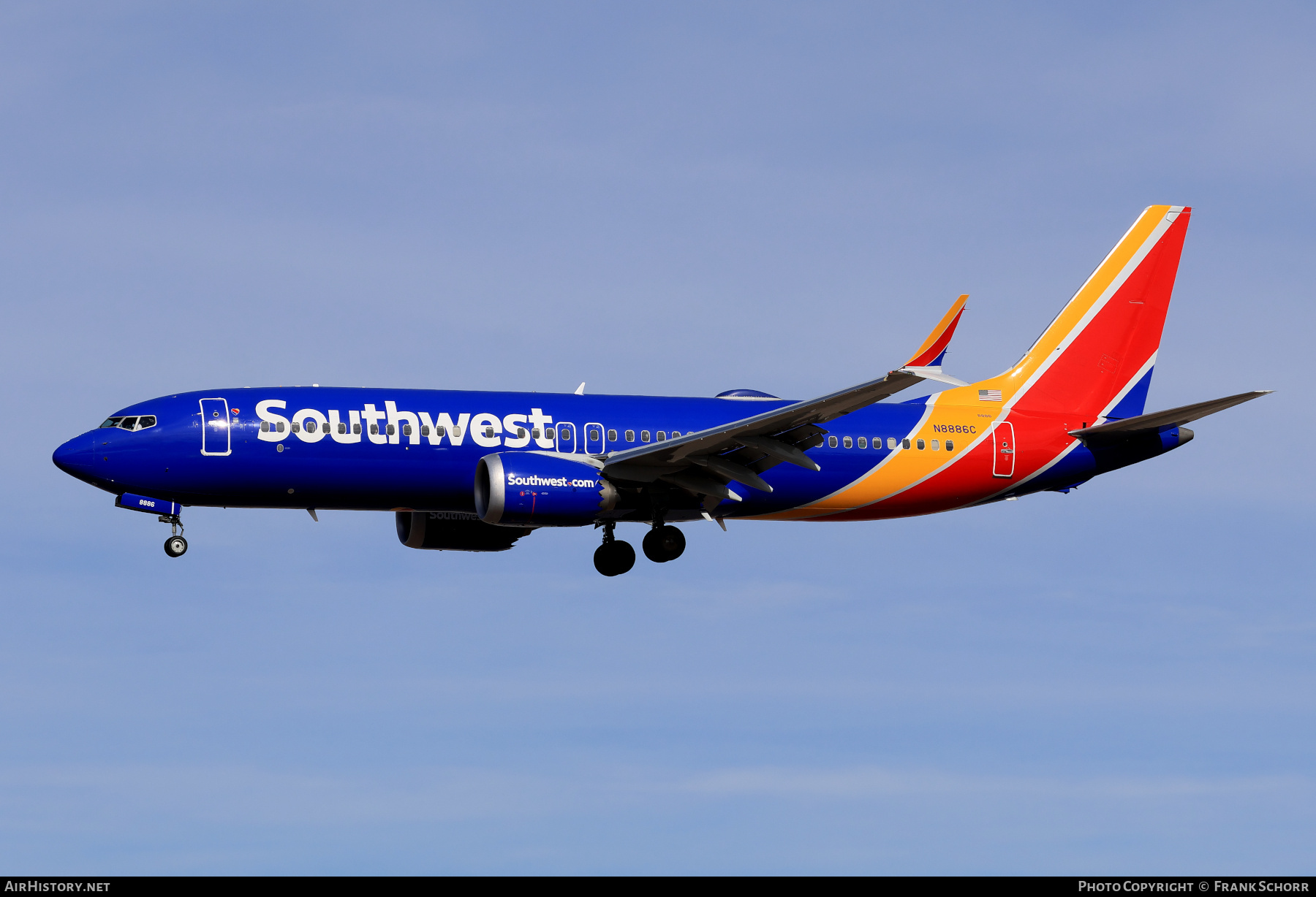 Aircraft Photo of N8886C | Boeing 737-8 Max 8 | Southwest Airlines | AirHistory.net #785437
