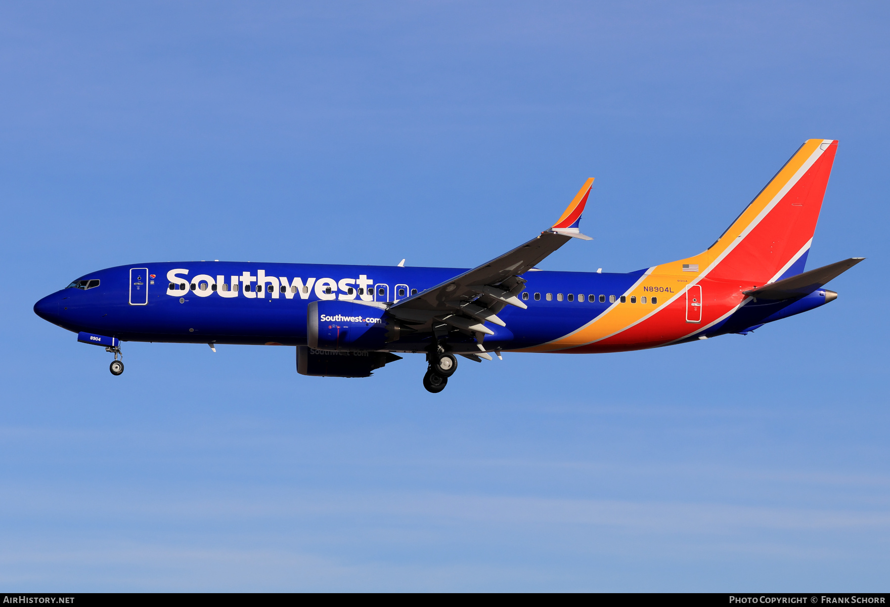 Aircraft Photo of N8904L | Boeing 737-8 Max 8 | Southwest Airlines | AirHistory.net #785440