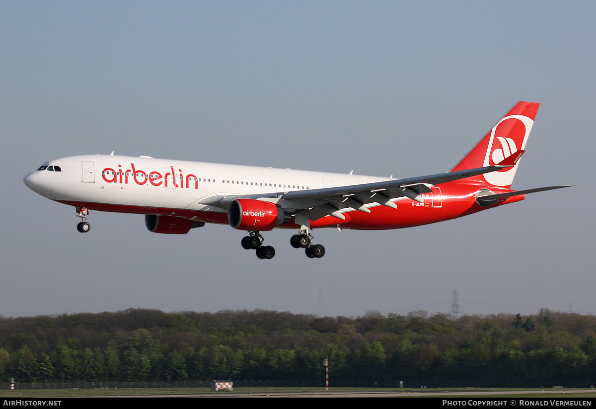 Aircraft Photo of D-ALPD | Airbus A330-223 | Air Berlin | AirHistory.net #785488