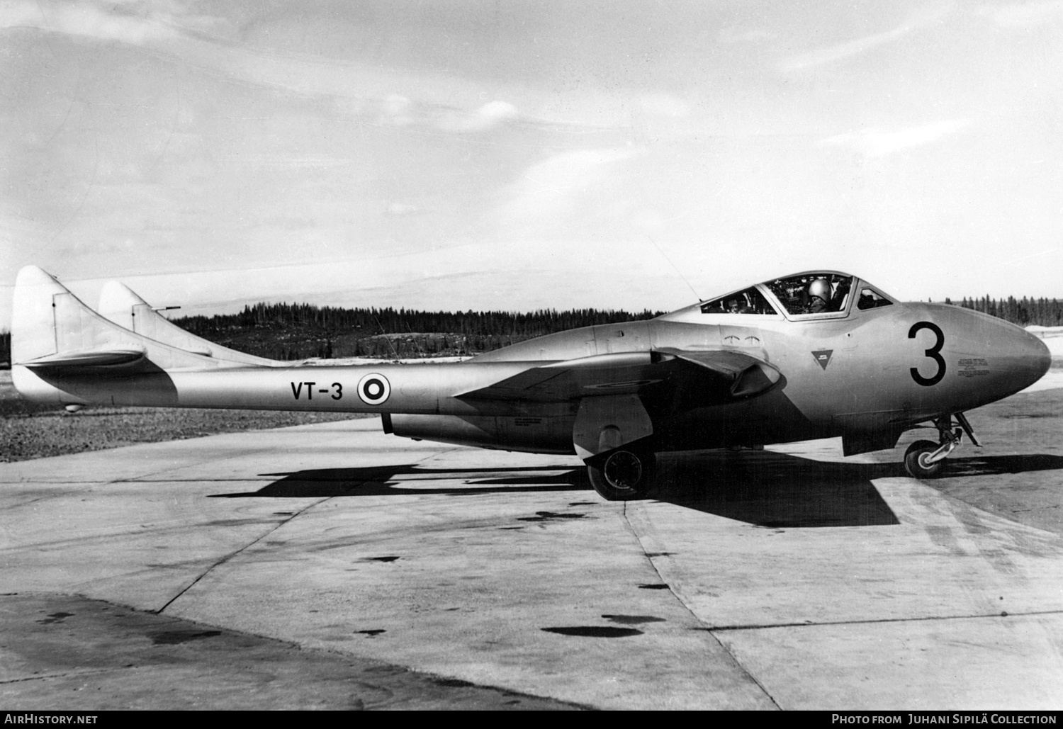 Aircraft Photo of VT-3 | De Havilland D.H. 115 Vampire T55 | Finland - Air Force | AirHistory.net #785504