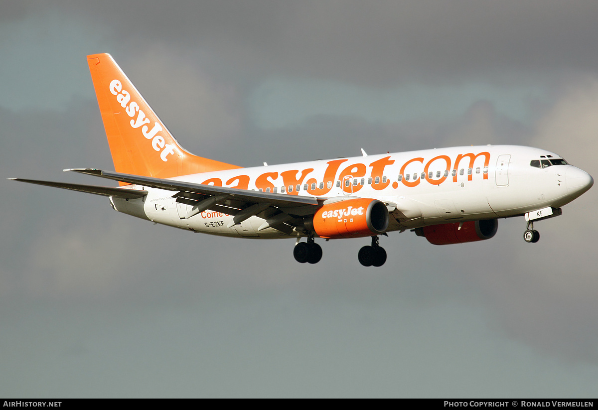 Aircraft Photo of G-EZKF | Boeing 737-73V | EasyJet | AirHistory.net #785507