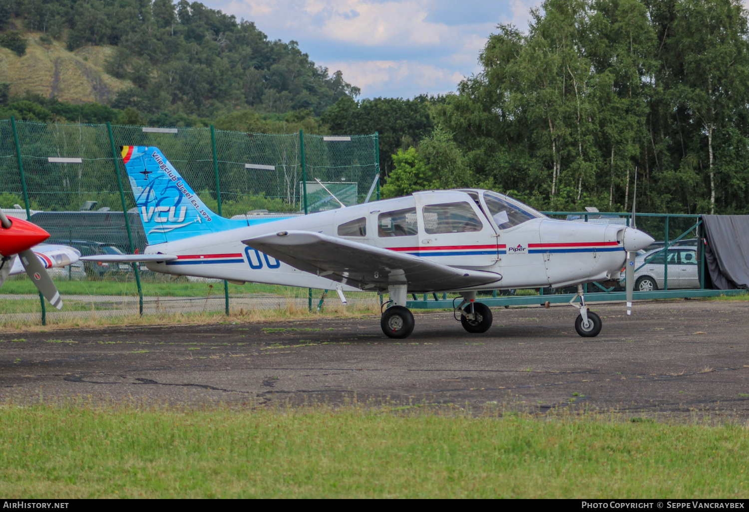 Aircraft Photo of OO-VCU | Piper PA-28-161 Cadet | VCU - Vliegclub Ursel | 45 Years Vliegclub Ursel | AirHistory.net #785525