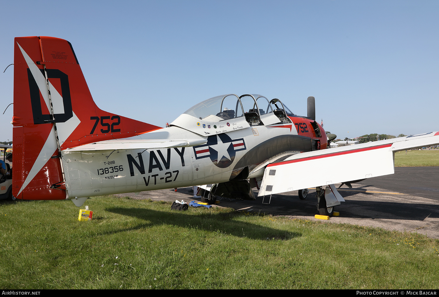 Aircraft Photo of N91AW / NX91AW / 138356 | North American T-28B Trojan | USA - Navy | AirHistory.net #785637