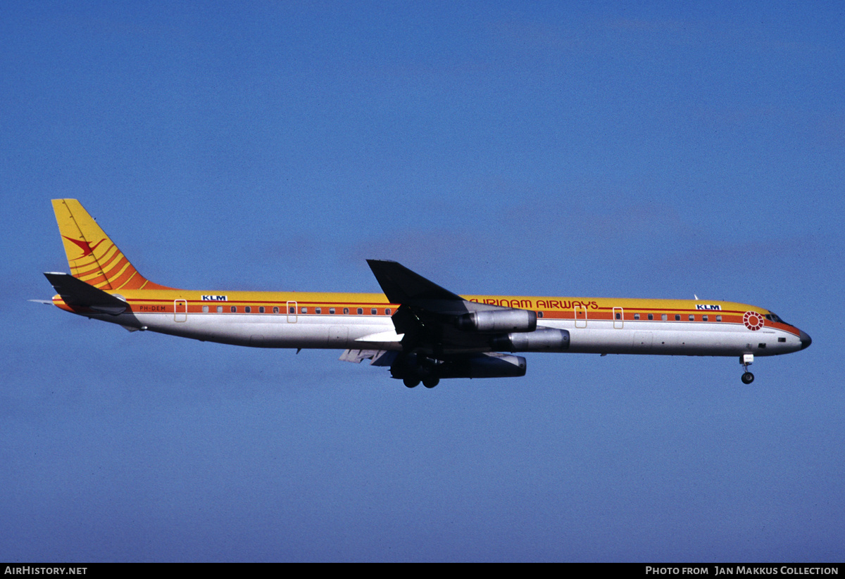 Aircraft Photo of PH-DEM | McDonnell Douglas DC-8-63 | Surinam Airways | AirHistory.net #785638