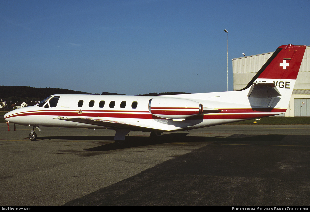 Aircraft Photo of HB-VGE | Cessna 551 Citation II/SP | AirHistory.net #785666