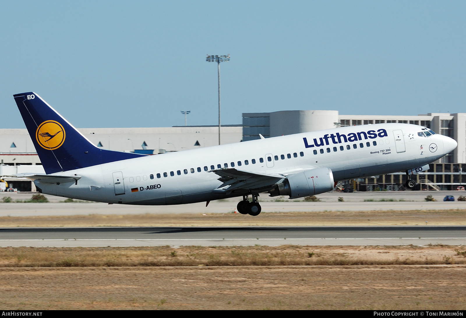 Aircraft Photo of D-ABEO | Boeing 737-330 | Lufthansa | AirHistory.net #785692