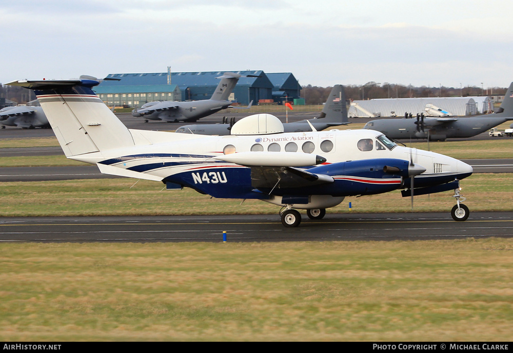 Aircraft Photo of N43U | Beech B200T Super King Air | Dynamic Aviation | AirHistory.net #785722