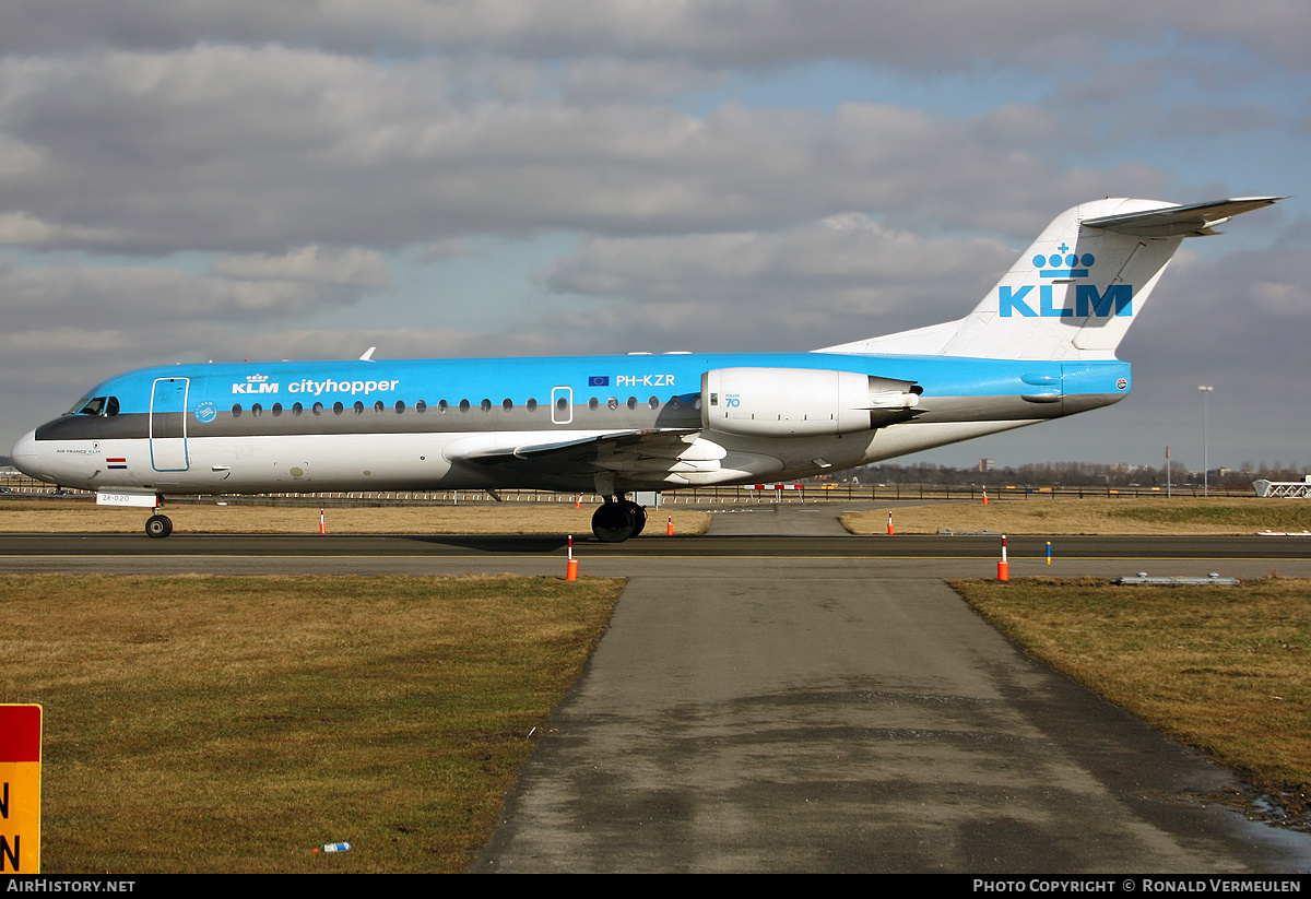 Aircraft Photo of PH-KZR | Fokker 70 (F28-0070) | KLM Cityhopper | AirHistory.net #785733