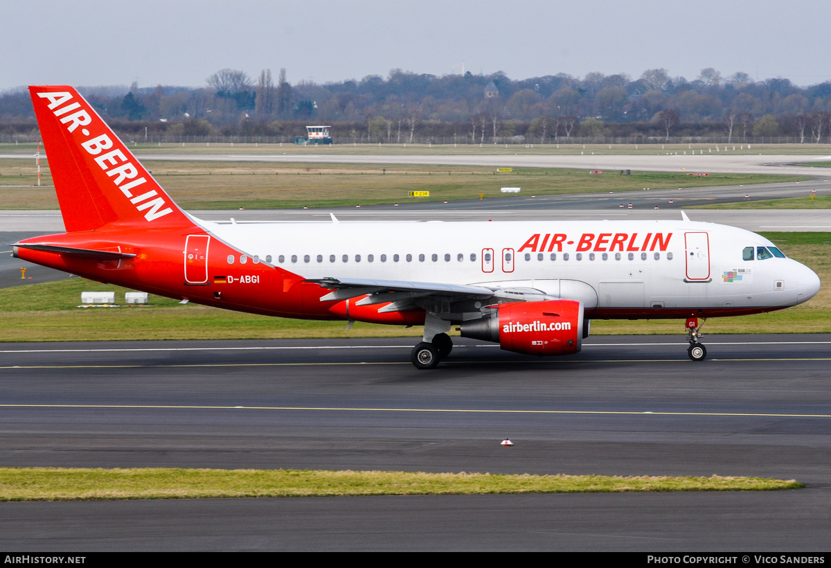 Aircraft Photo of D-ABGI | Airbus A319-112 | Air Berlin | AirHistory.net #785814