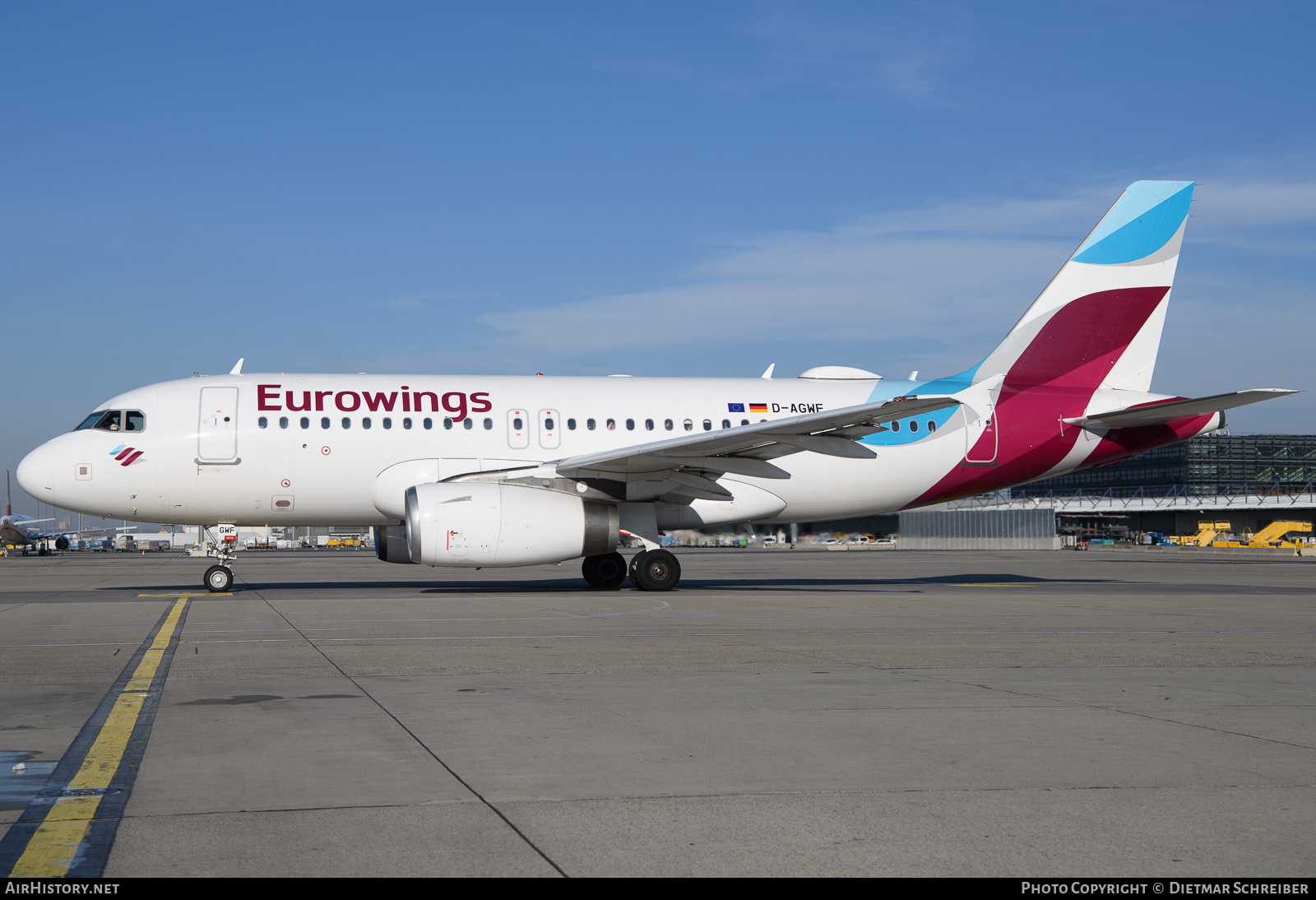 Aircraft Photo of D-AGWF | Airbus A319-132 | Eurowings | AirHistory.net #785934