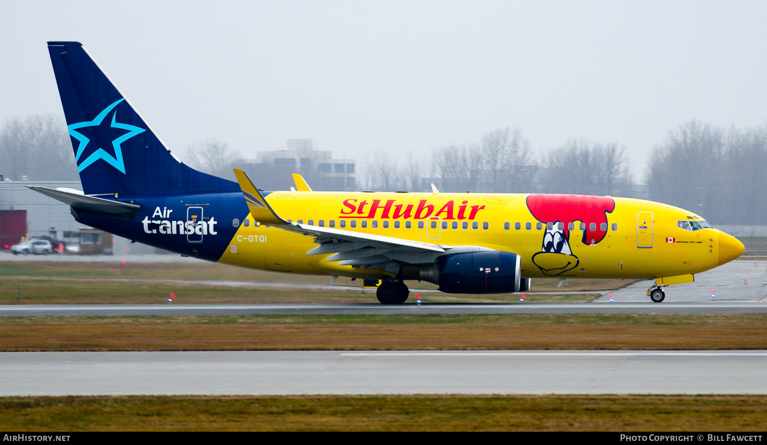 Aircraft Photo of C-GTQI | Boeing 737-73S | Air Transat | AirHistory.net #785965