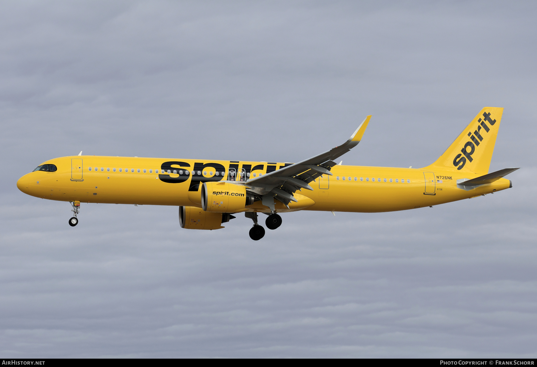 Aircraft Photo of N726NK | Airbus A321-271NX | Spirit Airlines | AirHistory.net #786061
