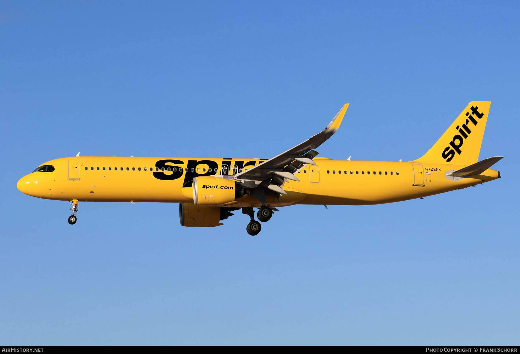 Aircraft Photo of N728NK | Airbus A321-271NX | Spirit Airlines | AirHistory.net #786067