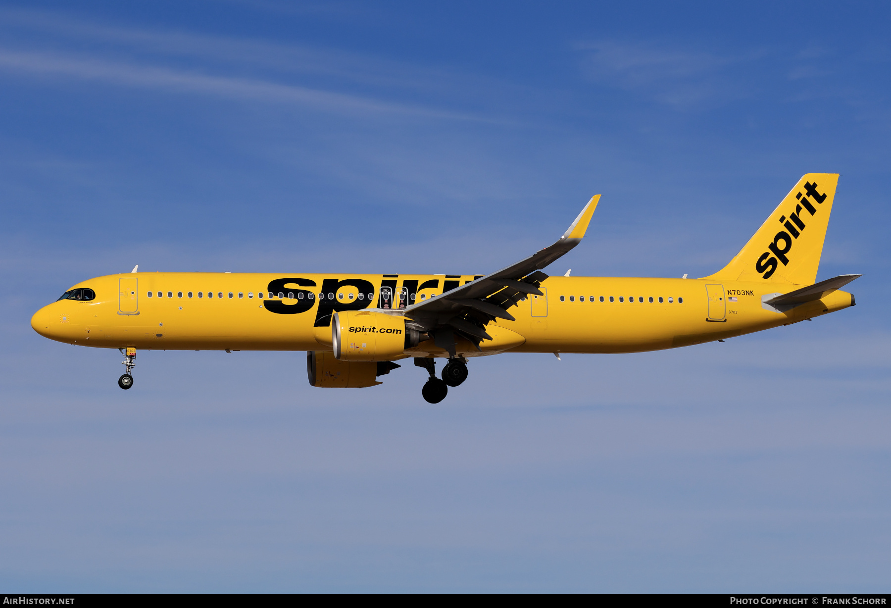 Aircraft Photo of N703NK | Airbus A321-271NX | Spirit Airlines | AirHistory.net #786072