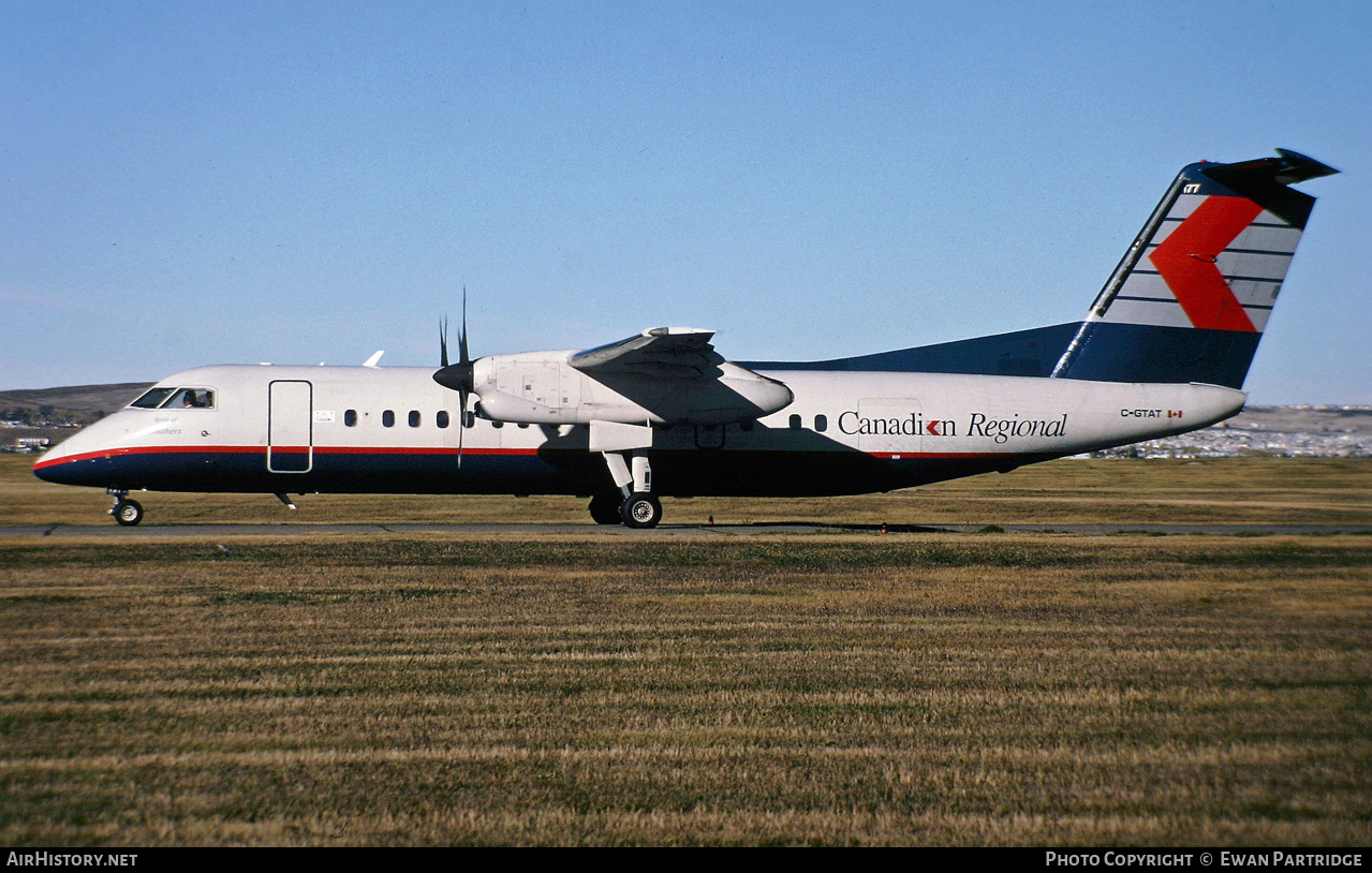 Aircraft Photo of C-GTAT | De Havilland Canada DHC-8-301 Dash 8 | Canadian Regional Airlines | AirHistory.net #786105