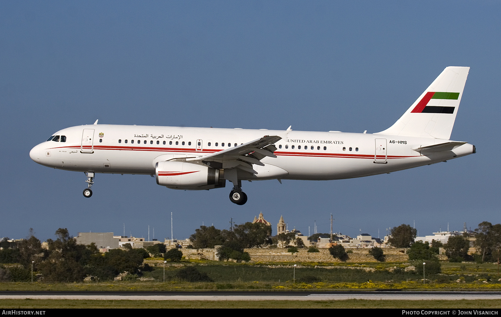 Aircraft Photo of A6-HMS | Airbus A320-232 | United Arab Emirates Government | AirHistory.net #786143