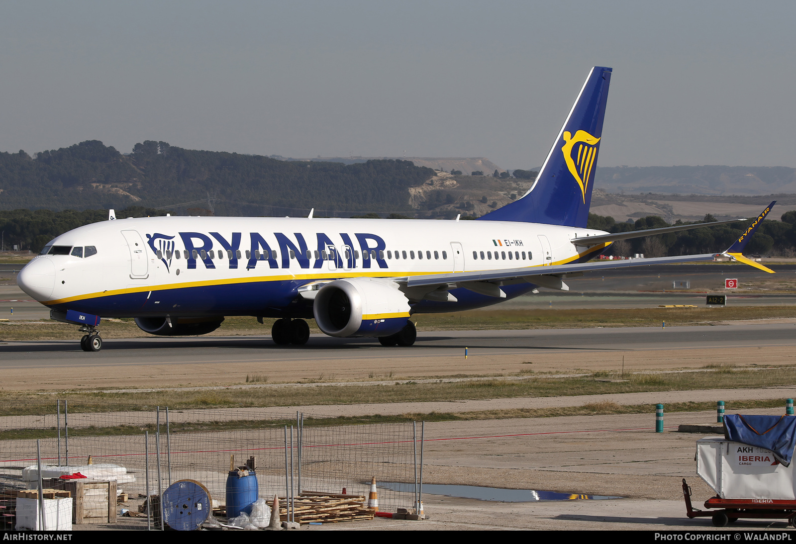 Aircraft Photo of EI-IKH | Boeing 737-8200 Max 200 | Ryanair | AirHistory.net #786201