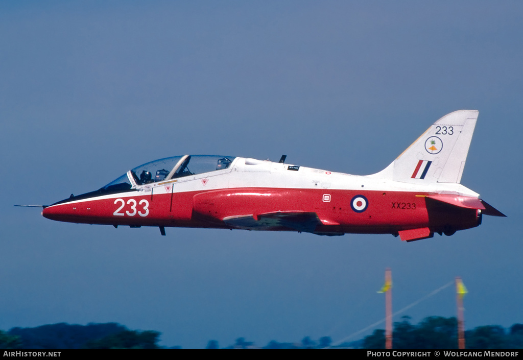 Aircraft Photo of XX233 | British Aerospace Hawk T.1 | UK - Air Force | AirHistory.net #786233