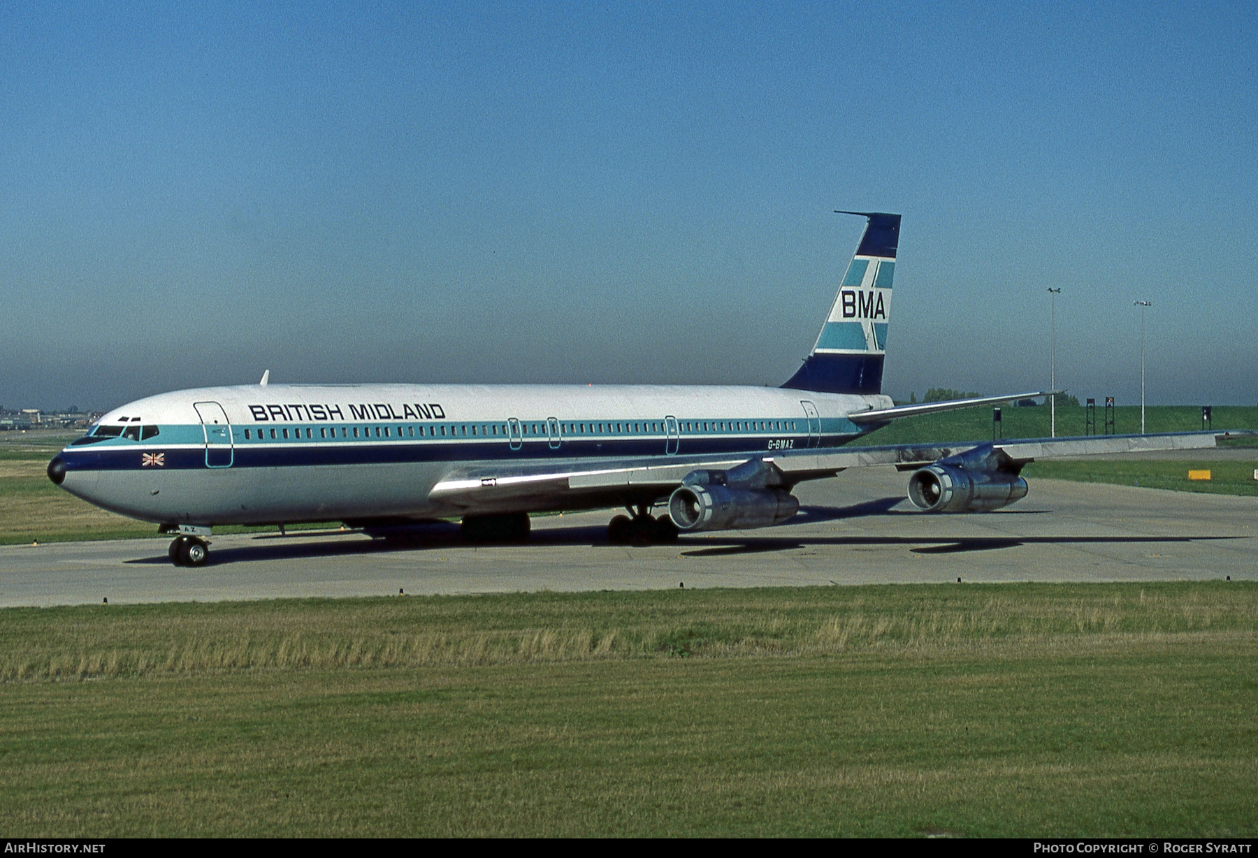 Aircraft Photo of G-BMAZ | Boeing 707-321C | British Midland Airways - BMA | AirHistory.net #786240