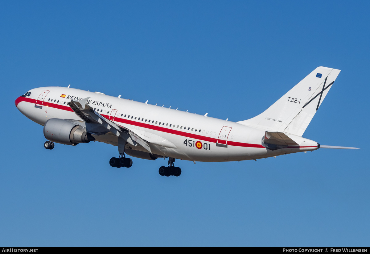 Aircraft Photo of T.22-1 | Airbus A310-304 | Spain - Air Force | AirHistory.net #786261
