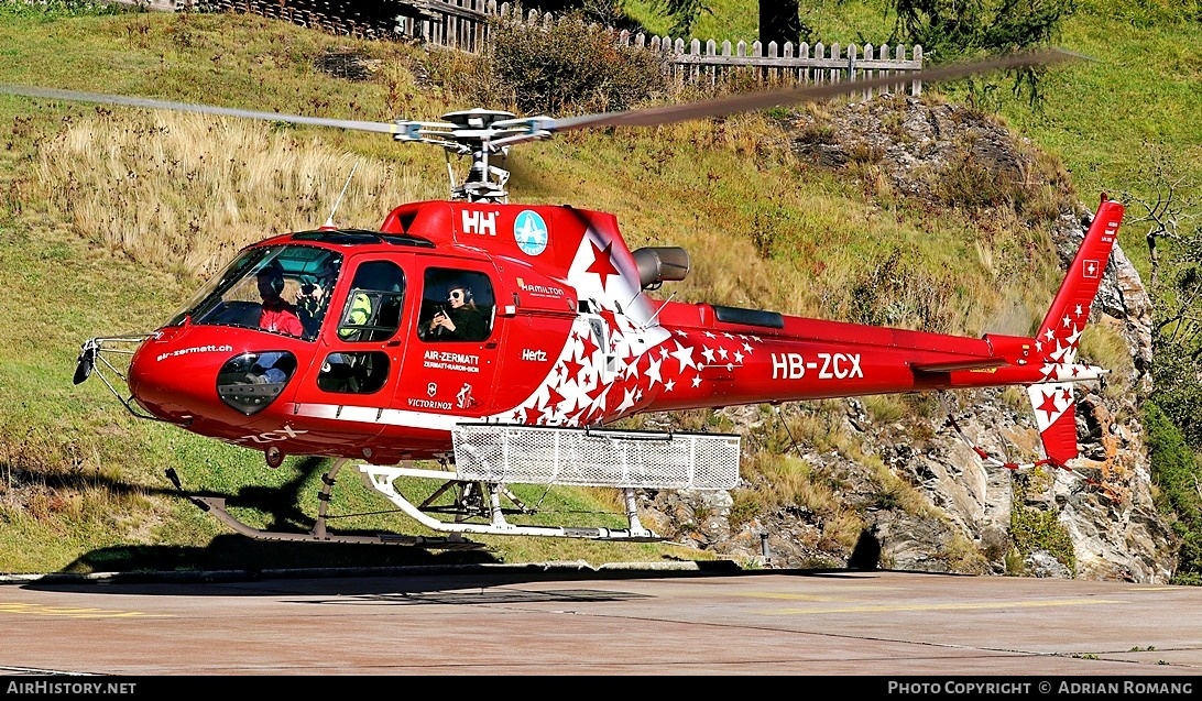 Aircraft Photo of HB-ZCX | Aerospatiale AS-350B-3 Ecureuil | Air Zermatt | AirHistory.net #786284