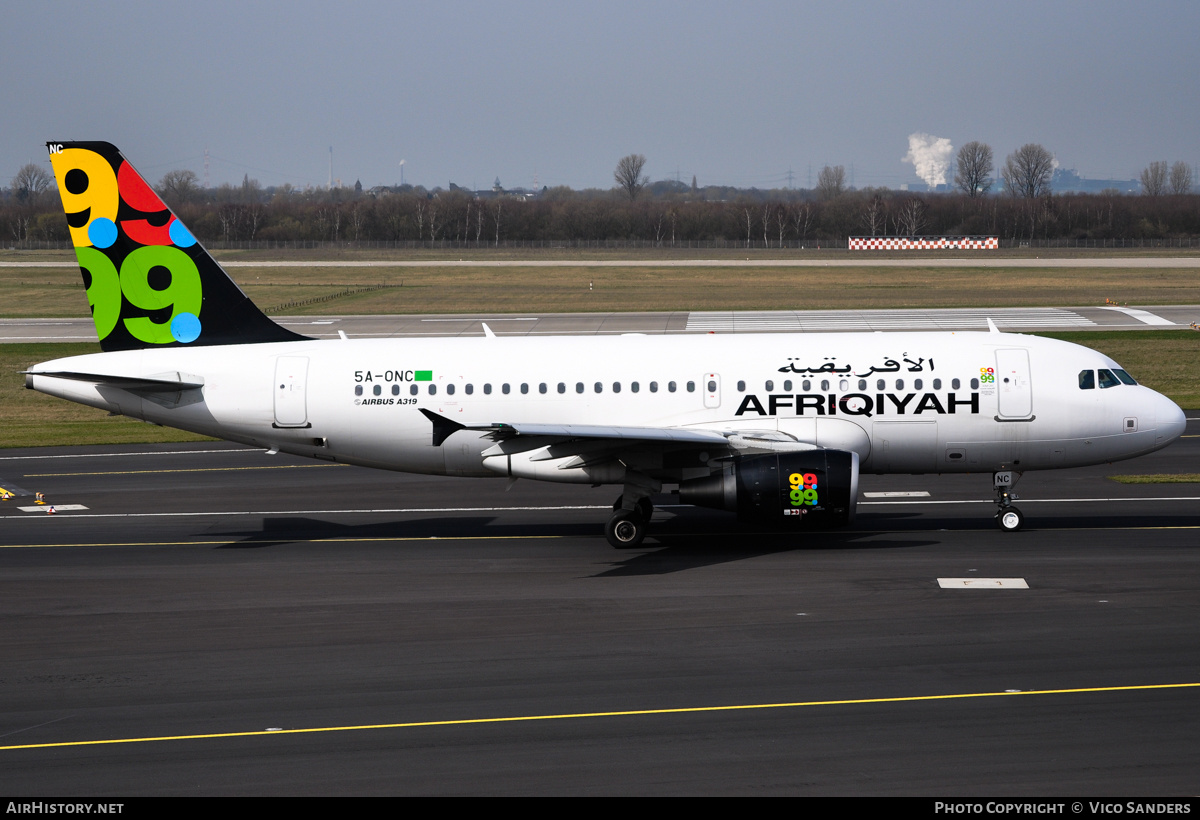 Aircraft Photo of 5A-ONC | Airbus A319-111 | Afriqiyah Airways | AirHistory.net #786329