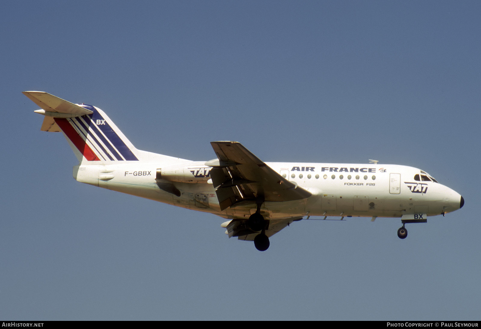 Aircraft Photo of F-GBBX | Fokker F28-1000 Fellowship | Air France | AirHistory.net #786406
