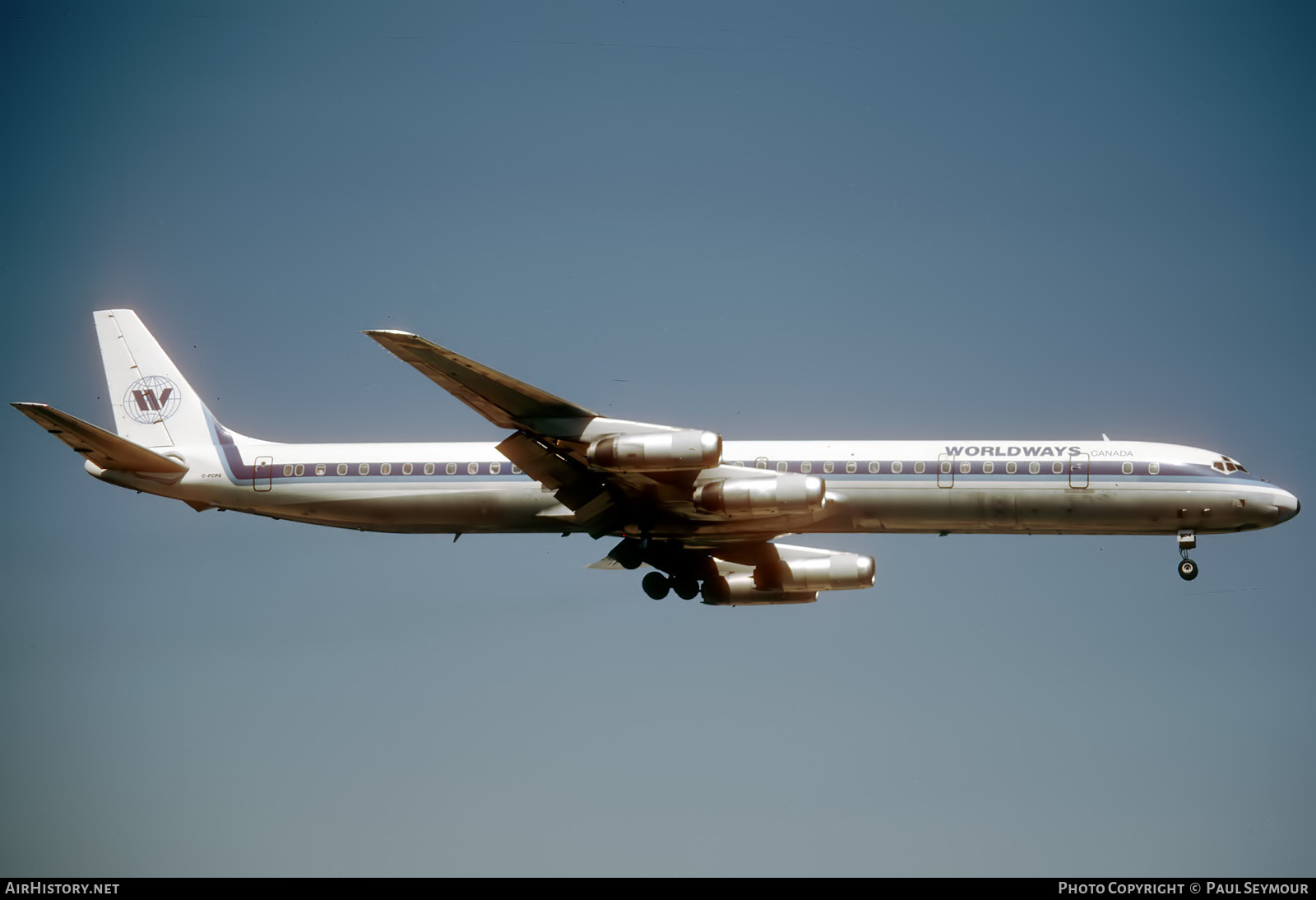 Aircraft Photo of C-FCPS | McDonnell Douglas DC-8-63 | Worldways Canada | AirHistory.net #786408