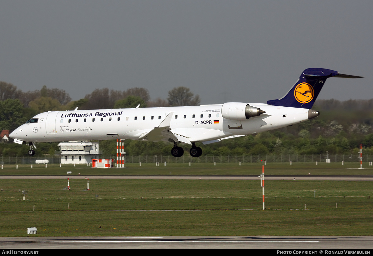 Aircraft Photo of D-ACPR | Bombardier CRJ-701ER (CL-600-2C10) | Lufthansa Regional | AirHistory.net #786427