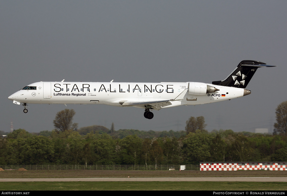Aircraft Photo of D-ACPQ | Bombardier CRJ-701ER (CL-600-2C10) | Lufthansa Regional | AirHistory.net #786429