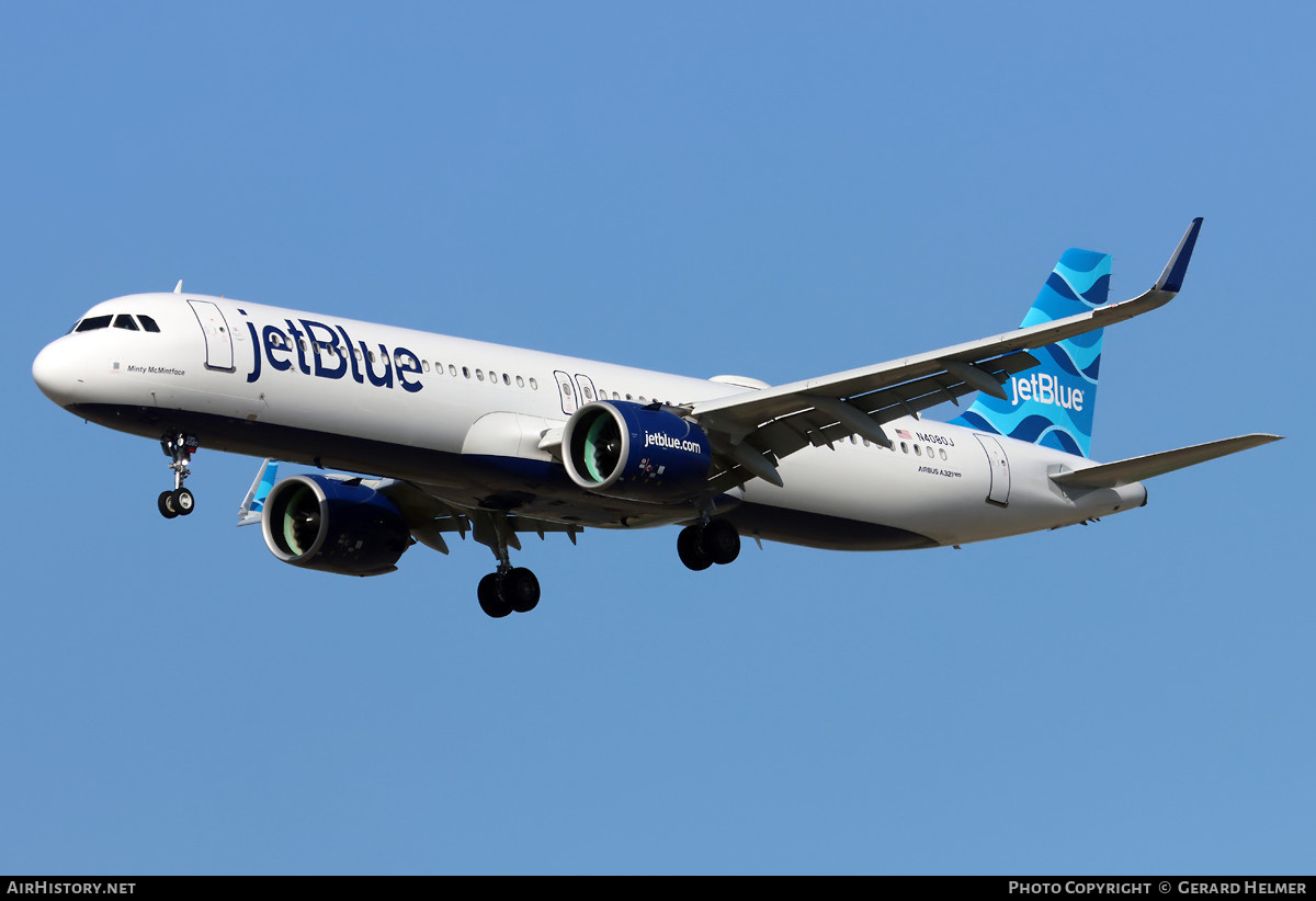 Aircraft Photo of N4080J | Airbus A321-271NX | JetBlue Airways | AirHistory.net #786438