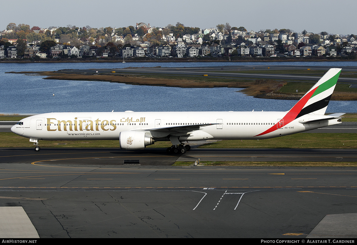Aircraft Photo of A6-EQE | Boeing 777-300/ER | Emirates | AirHistory.net #786481