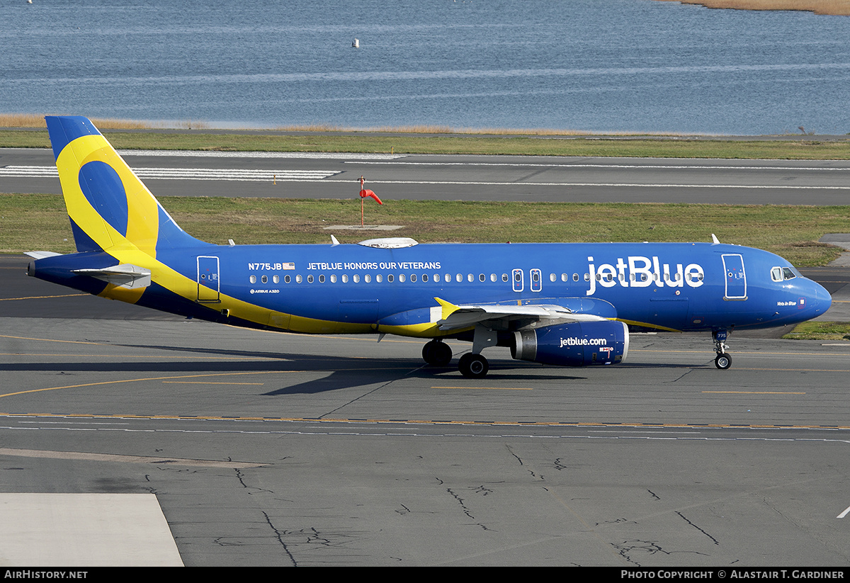 Aircraft Photo of N775JB | Airbus A320-232 | JetBlue Airways | AirHistory.net #786482