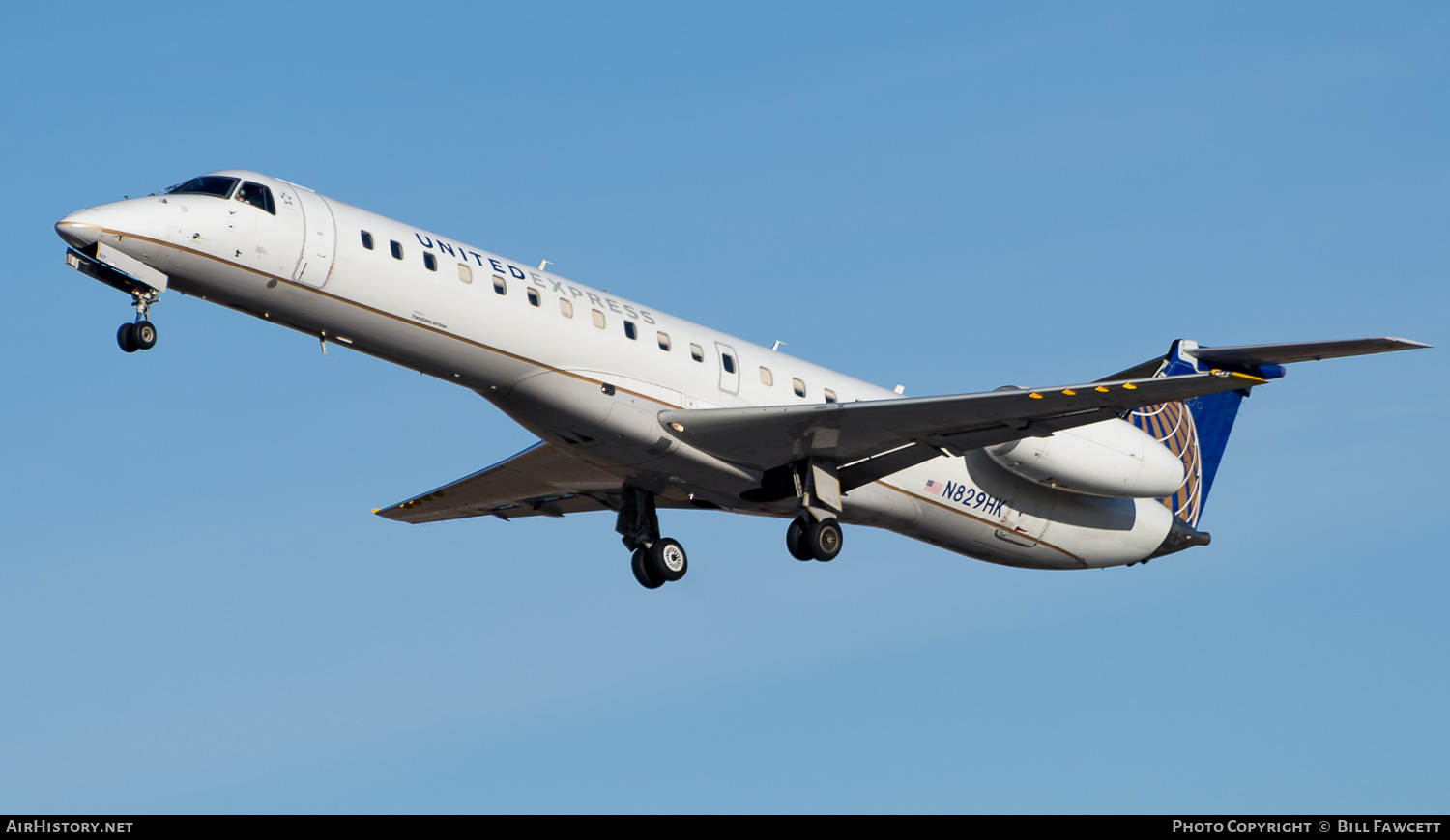Aircraft Photo of N829HK | Embraer ERJ-145LR (EMB-145LR) | United Express | AirHistory.net #786497