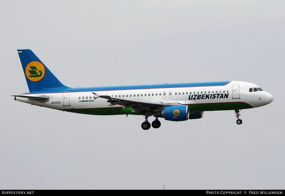 Aircraft Photo of UK32011 | Airbus A320-214 | Uzbekistan Airways | AirHistory.net #786536