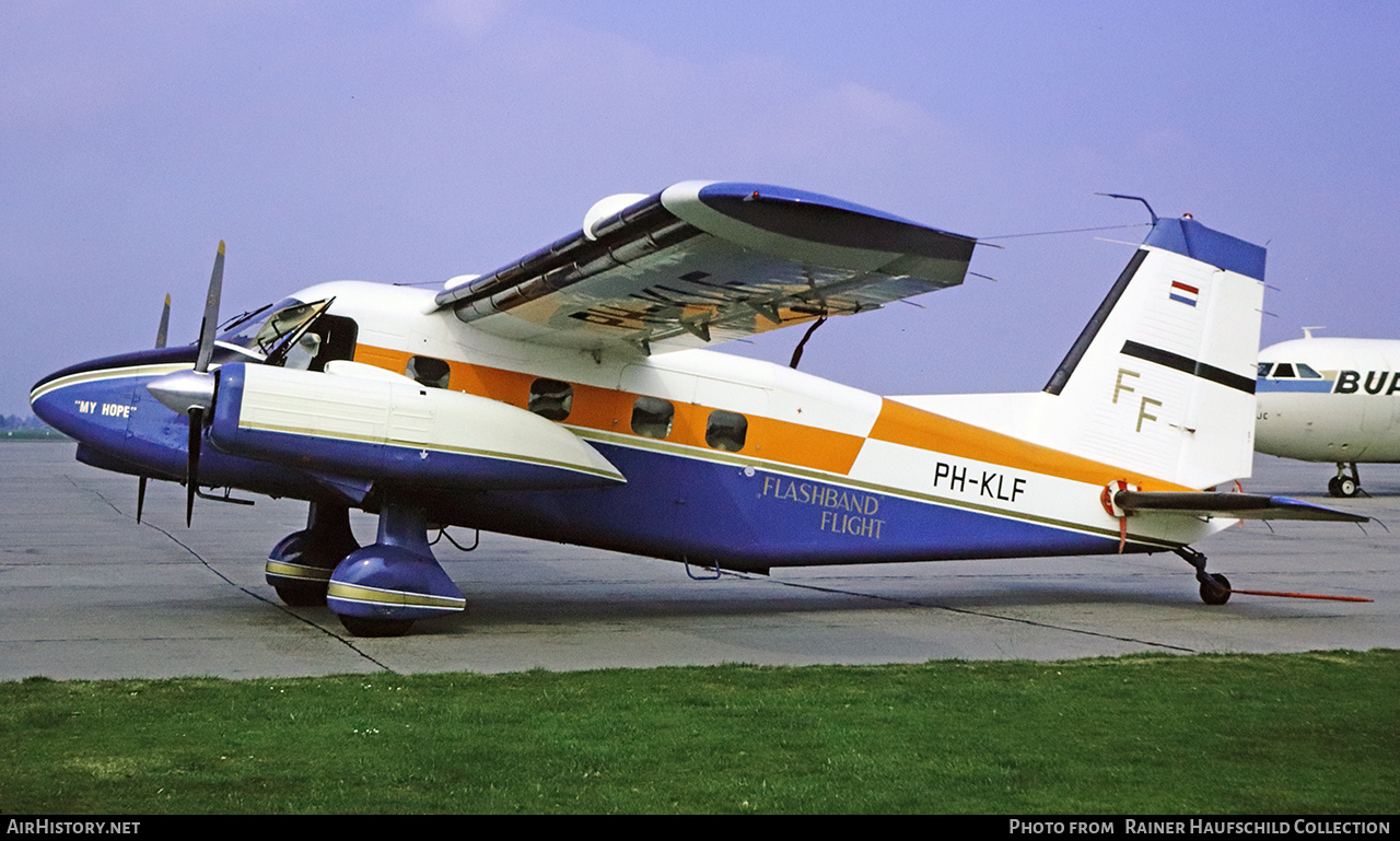 Aircraft Photo of PH-KLF | Dornier Do-28D-1 Skyservant | Flashband Flight | AirHistory.net #786554