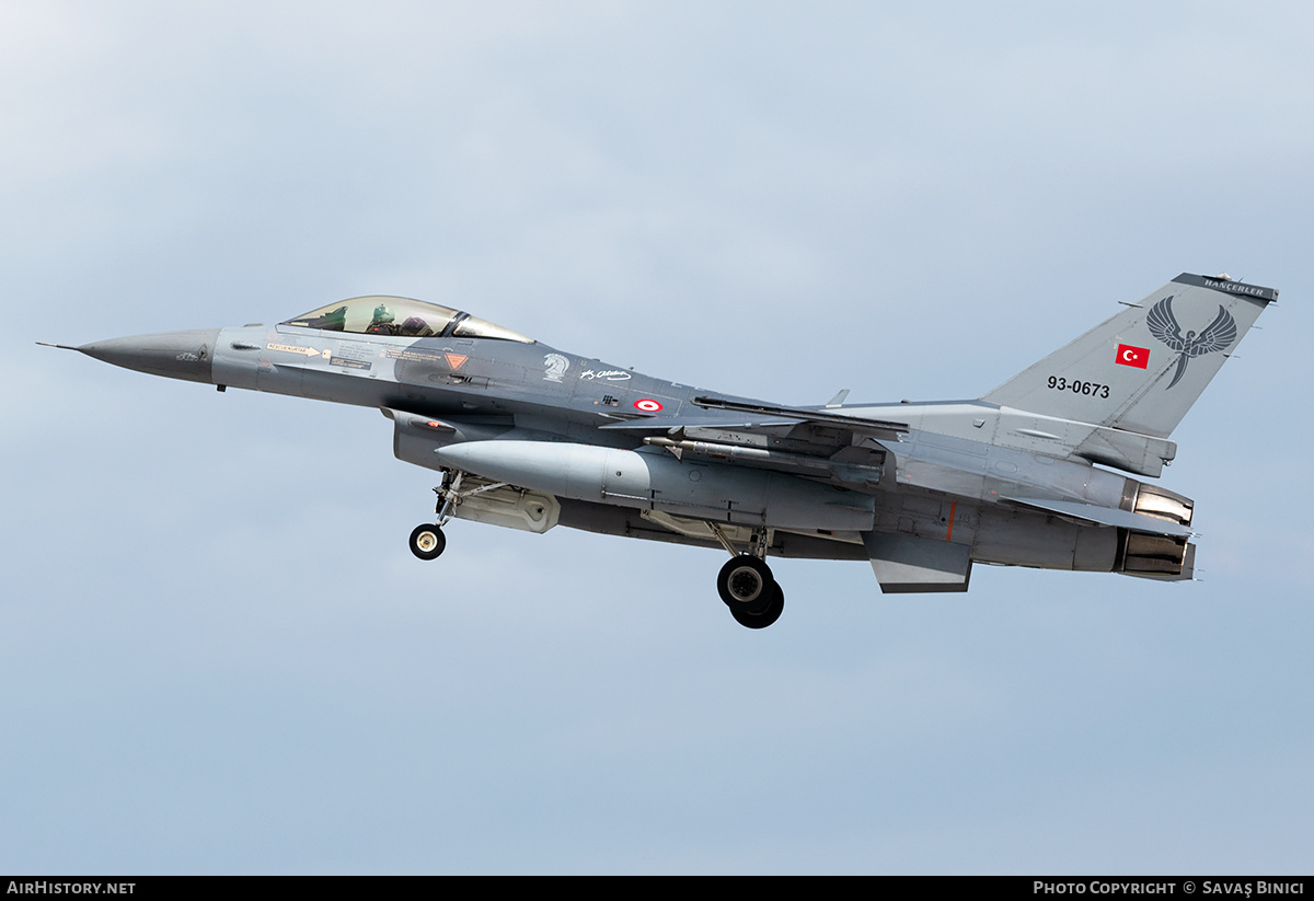 Aircraft Photo of 93-0673 | General Dynamics F-16C Fighting Falcon | Turkey - Air Force | AirHistory.net #786558