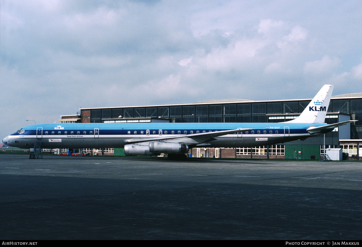 Aircraft Photo of PH-DEF | McDonnell Douglas DC-8-63 | KLM - Royal Dutch Airlines | AirHistory.net #786560