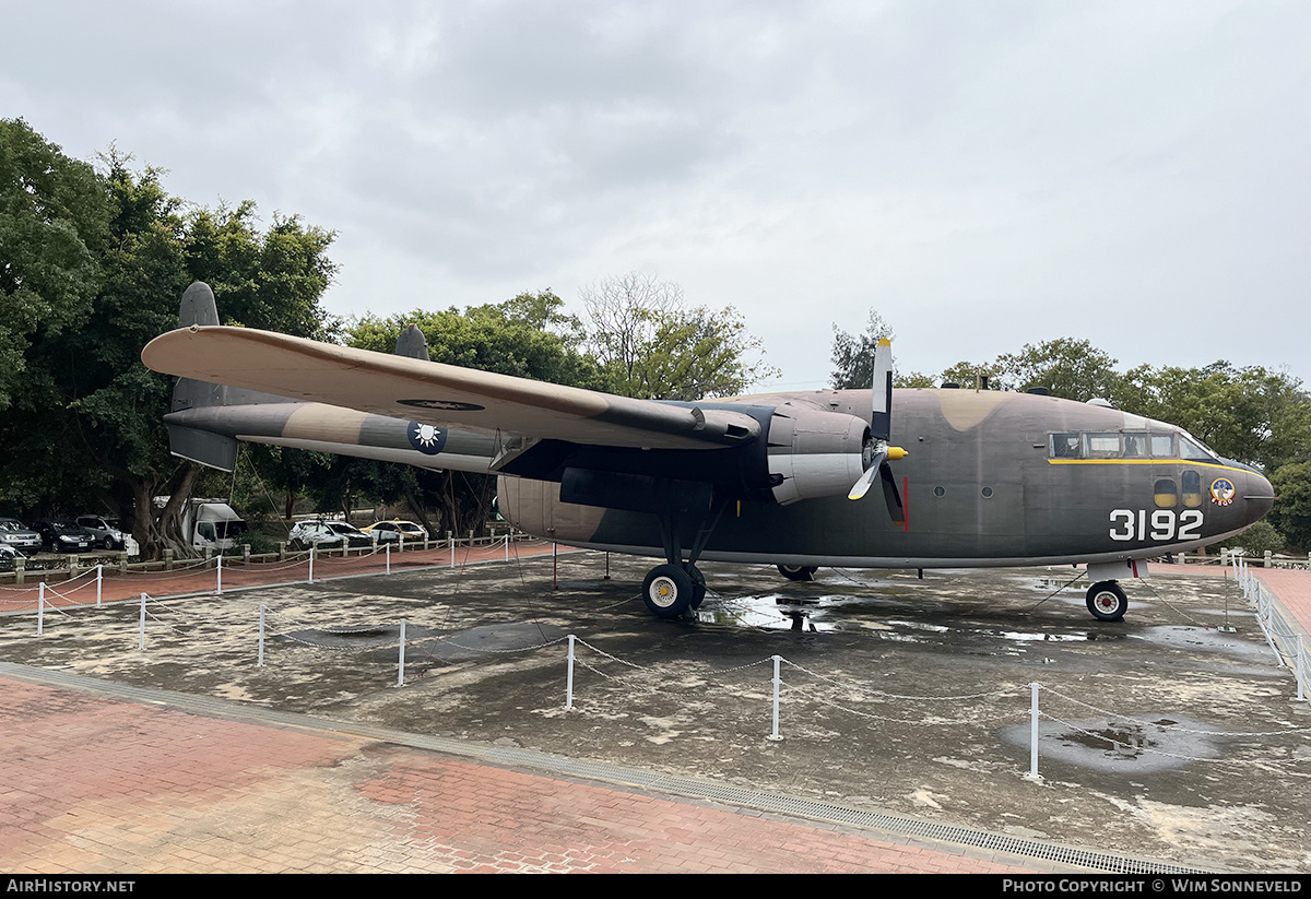 Aircraft Photo of 3192 / 51-8120 | Fairchild C-119G Flying Boxcar | Taiwan - Air Force | AirHistory.net #786705