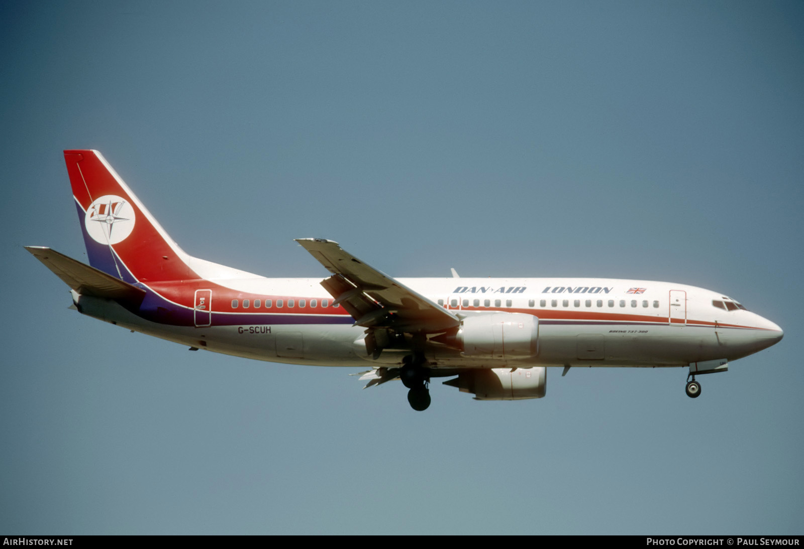 Aircraft Photo of G-SCUH | Boeing 737-3Q8 | Dan-Air London | AirHistory.net #786742