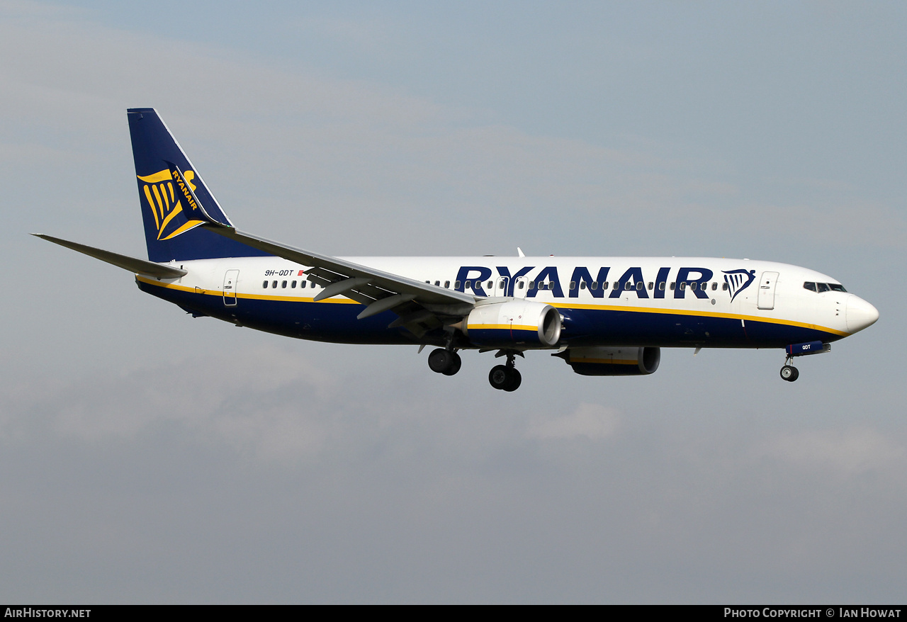 Aircraft Photo of 9H-QDT | Boeing 737-8AS | Ryanair | AirHistory.net #786821