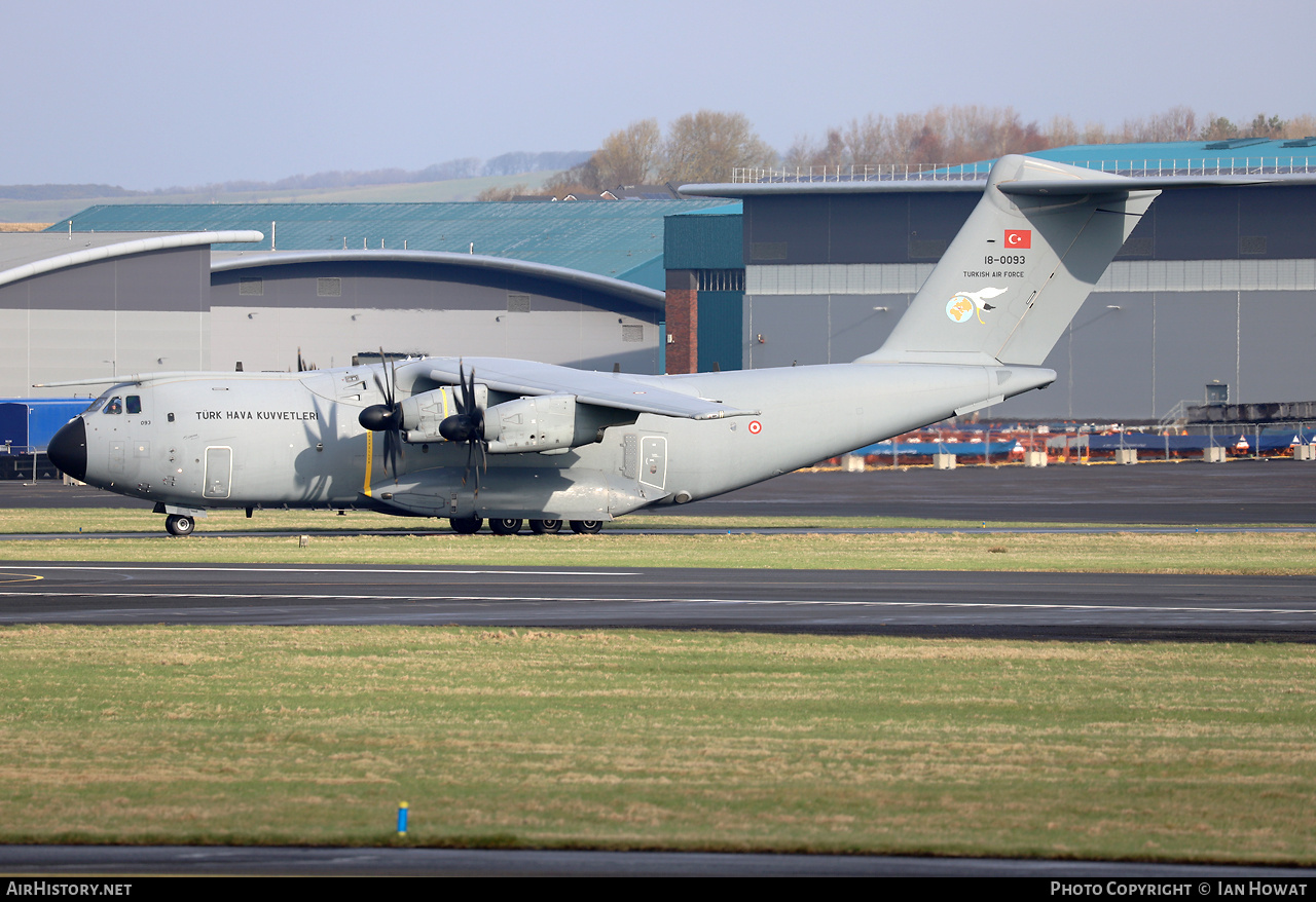 Aircraft Photo of 18-0093 | Airbus A400M Atlas | Turkey - Air Force | AirHistory.net #786830